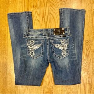 Miss Me Embellished Bootcut Jeans Size 27